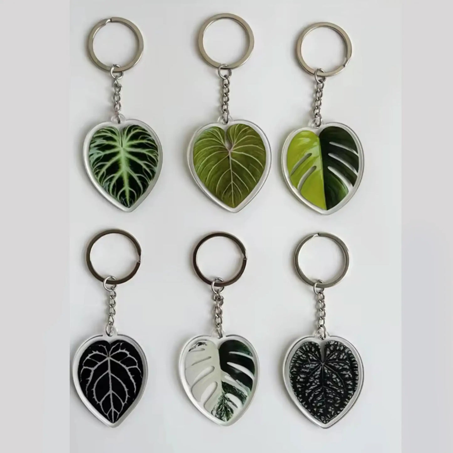 Realistic Plant Leaf Keychains